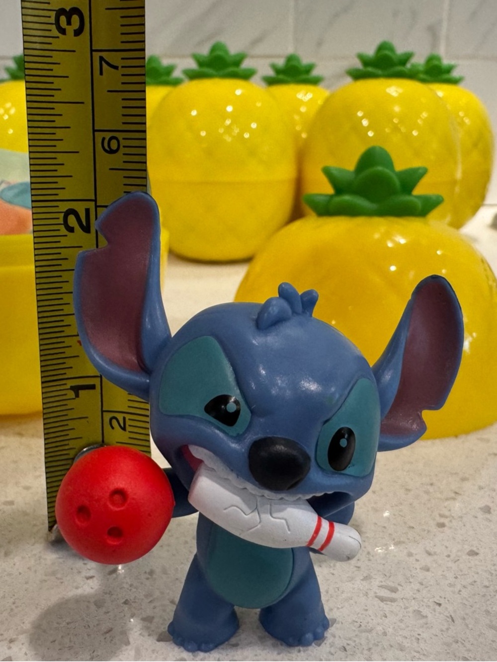 Disney Stitch Bowling 2” Figurine from Pineapple Mystery Collection - Picture 6 of 9